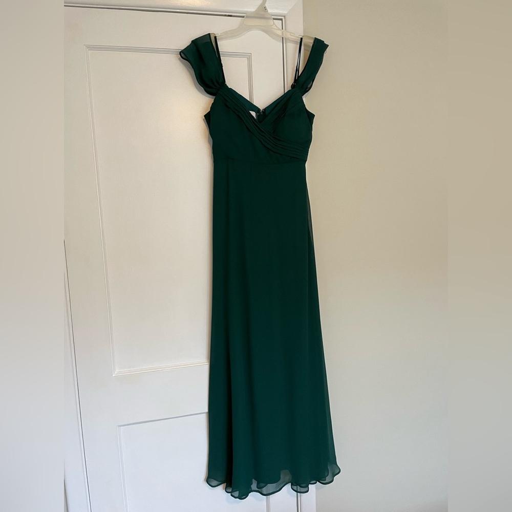Emerald green Birdy Grey bridesmaid dress